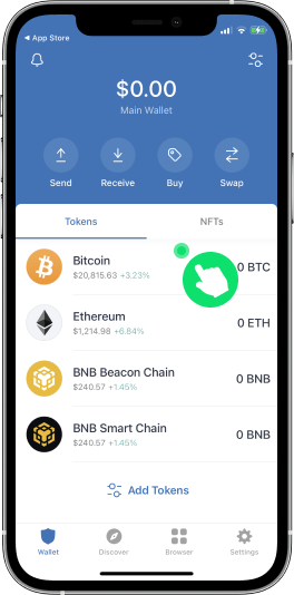 Select a cryptocurrency